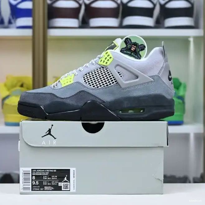 Air retro 4 se'95neon Jordan Kimikick Jordan 0424